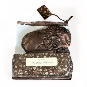 New Spa Bella Lavender and Eucalyptus Aromatherapy Heat Slipper Booties for Feet